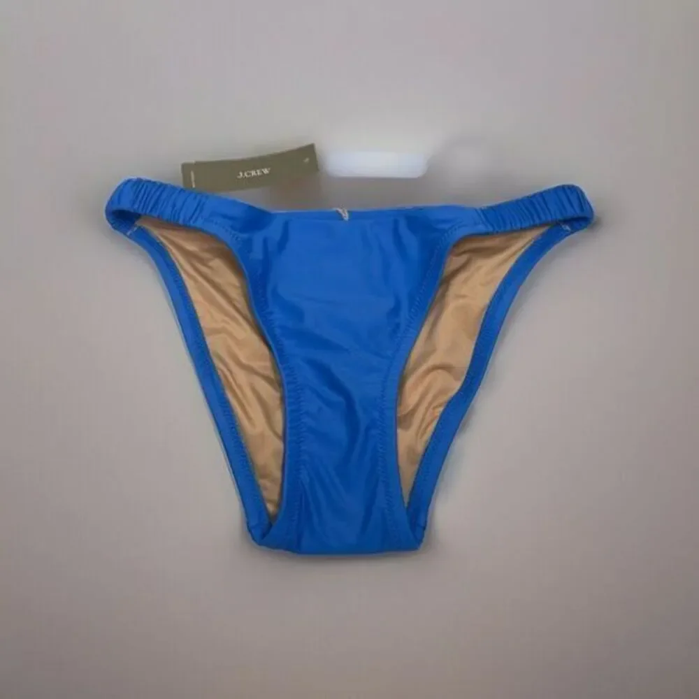 J. Crew Women's Blue Scrunchie Strap Bikini‎ Bottom size XL